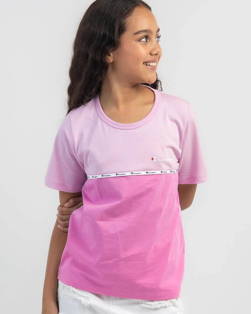 Champion Girls' Colour Block T-Shirt 3 Champion Girls' Colour Block T-Shirt