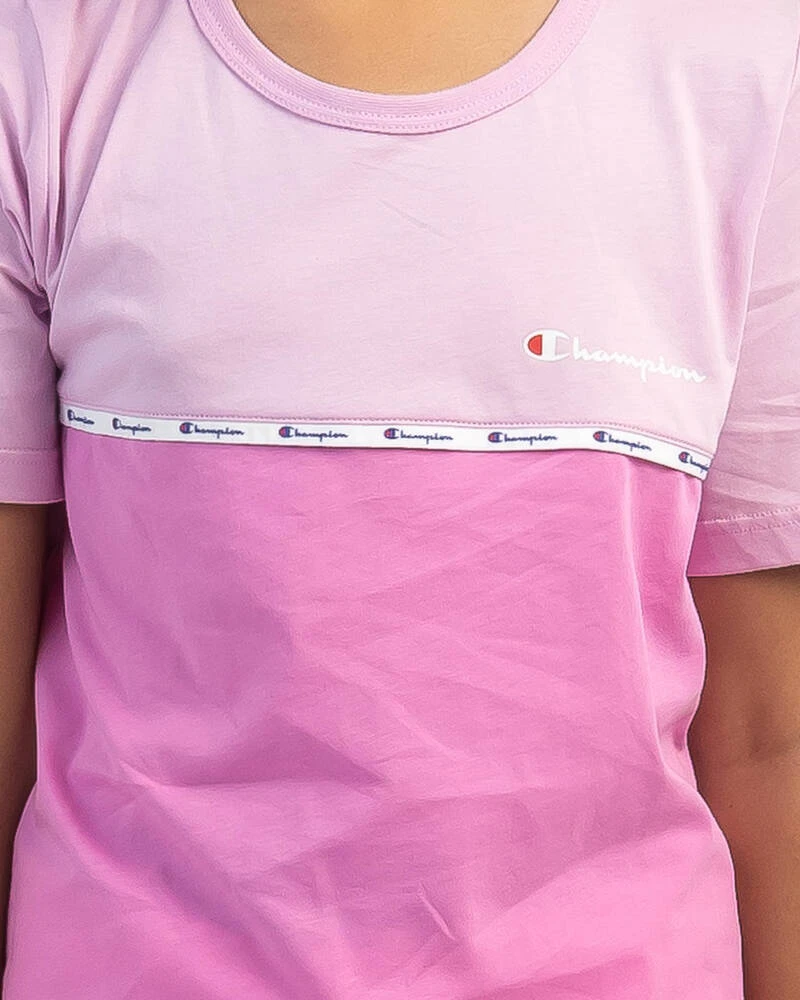 Champion Girls' Colour Block T-Shirt 6 Champion Girls' Colour Block T-Shirt - Image 4
