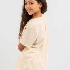 Volcom Girls' Truly Stoked BF T-Shirt -Cheap Kiddo Cloth Store 20351304 01 LT XL