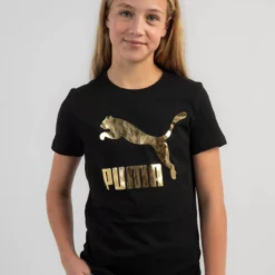 Puma Girls' Classics Logo T-Shirt