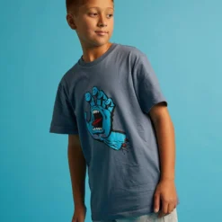 Santa Cruz Boys' Screaming Hand Front T-Shirt
