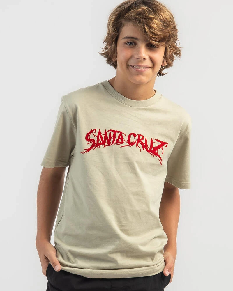 Santa Cruz Boys' Meek OG Slasher Hand T-Shirt 5 Santa Cruz Boys' Meek OG Slasher Hand T-Shirt - Image 3