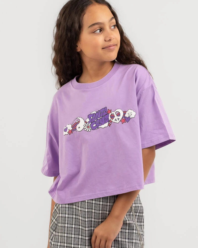 Santa Cruz Girls' Whimsical Scene T-Shirt 3 Santa Cruz Girls' Whimsical Scene T-Shirt