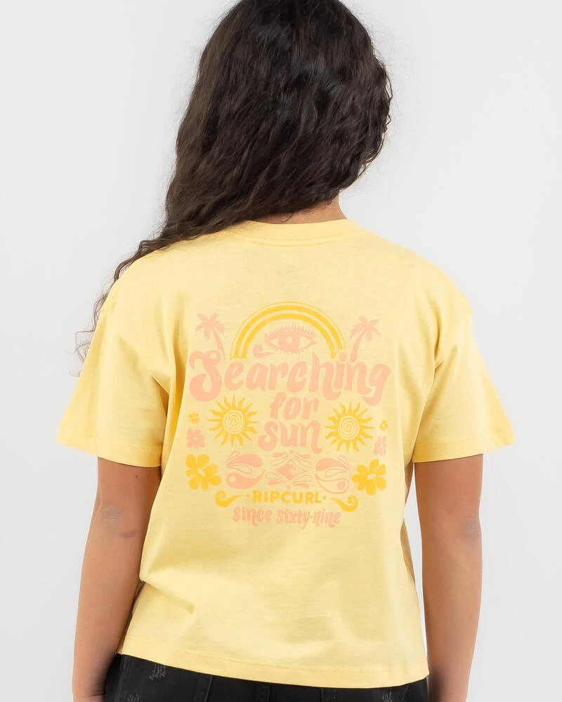 Rip Curl Girls' Summer Rain Crop T-Shirt 5 Rip Curl Girls' Summer Rain Crop T-Shirt - Image 3