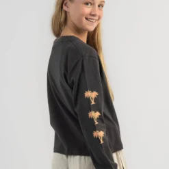 Rip Curl Girls' Surf Revival Long Sleeve T-Shirt -Cheap Kiddo Cloth Store 20354867 01 LT XL