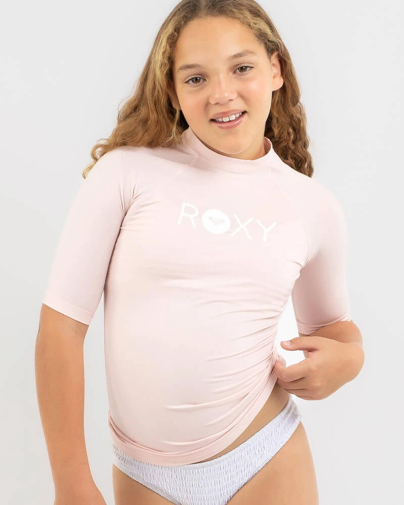Roxy Girls' Essential Short Sleeve Rash Vest 3 Roxy Girls' Essential Short Sleeve Rash Vest
