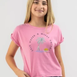 Roxy Girls' BB Good Crop T-shirt