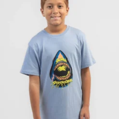 Santa Cruz Boys' Speed Wheels Shark Front T-Shirt