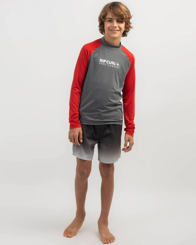 Rip Curl Boys' Shock Long Sleeve Rash Vest 4 Rip Curl Boys' Shock Long Sleeve Rash Vest - Image 2