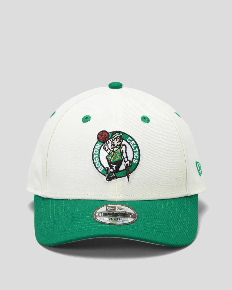 NEW ERA Boys' Boston Celtics 9Forty Chrome Cap 3 NEW ERA Boys' Boston Celtics 9Forty Chrome Cap