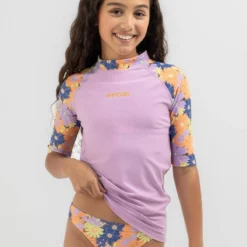 Rip Curl Girls' Surf Revival 3 Piece Rash Vest Set