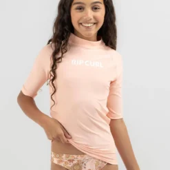 Rip Curl Girls' Classic Surf Short Sleeve Rash Vest