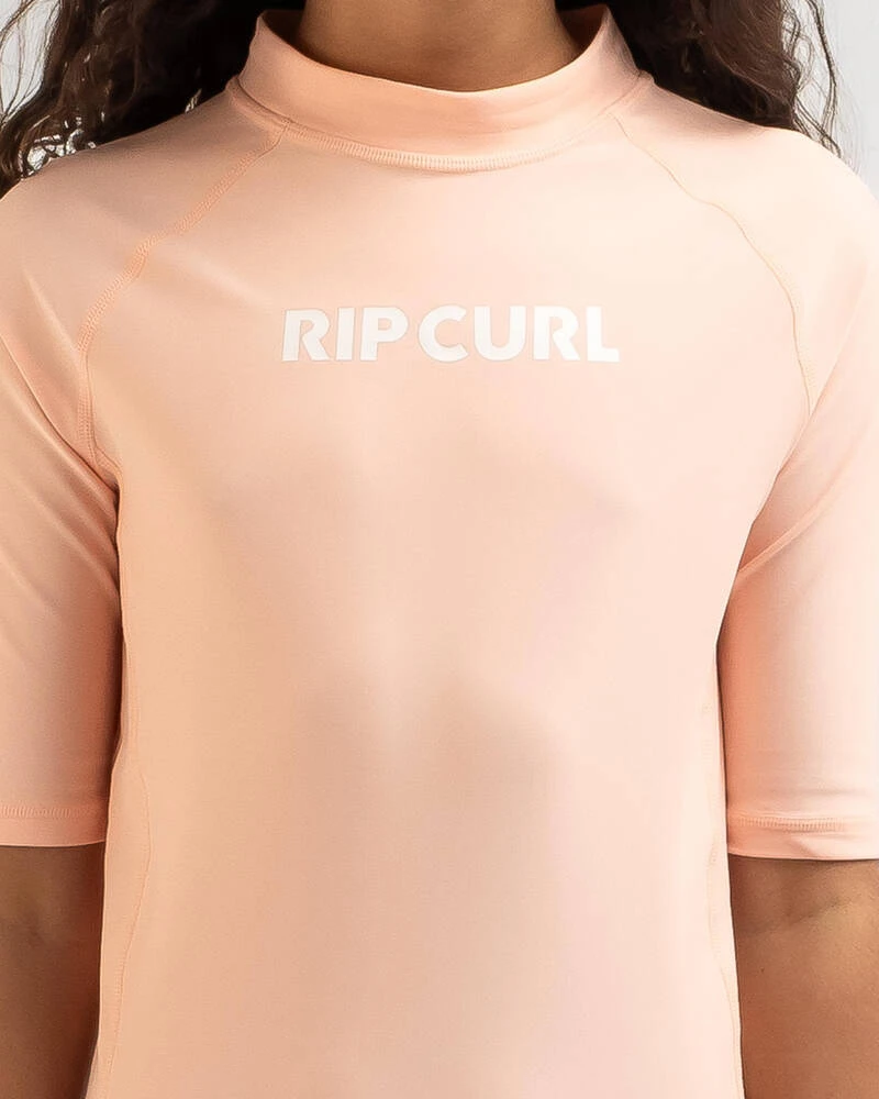 Rip Curl Girls' Classic Surf Short Sleeve Rash Vest 5 Rip Curl Girls' Classic Surf Short Sleeve Rash Vest - Image 3