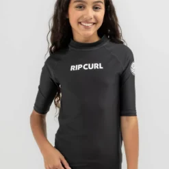 Rip Curl Girls' Classic Surf Short Sleeve Rash Vest
