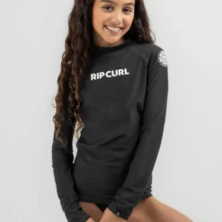 Rip Curl Girls' Classic Surf Long Sleeve Rash Vest