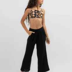 Rip Curl Girls' Premium Surf Beach Pants -Cheap Kiddo Cloth Store 20360390 01 BK XL