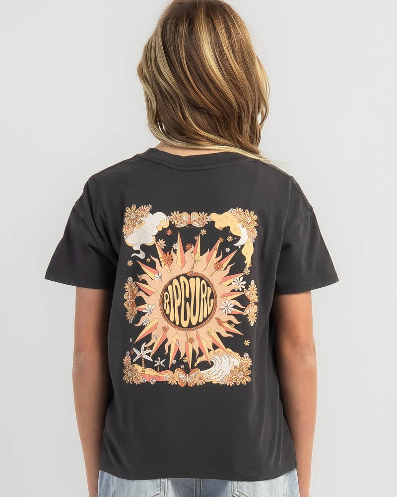 Rip Curl Girls' Sun Catcher Rib T-Shirt 2 Rip Curl Girls' Sun Catcher Rib T-Shirt