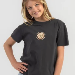 Rip Curl Girls' Sun Catcher Rib T-Shirt 7 Rip Curl Girls' Sun Catcher Rib T-Shirt -Cheap Kiddo Cloth Store 20360460 03 LT XL