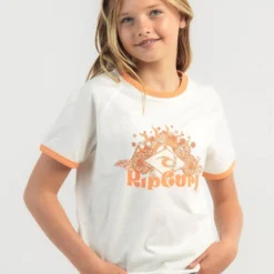 Rip Curl Girls' Sun Catcher Ringer T-Shirt