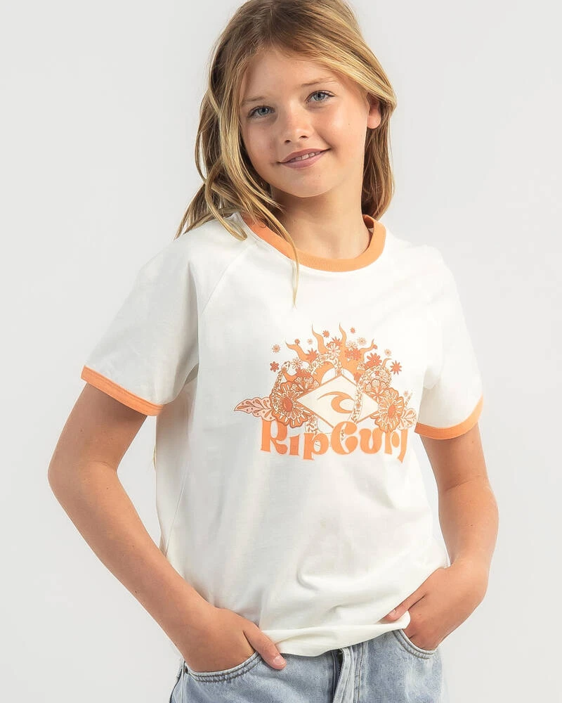 Rip Curl Girls' Sun Catcher Ringer T-Shirt 3 Rip Curl Girls' Sun Catcher Ringer T-Shirt