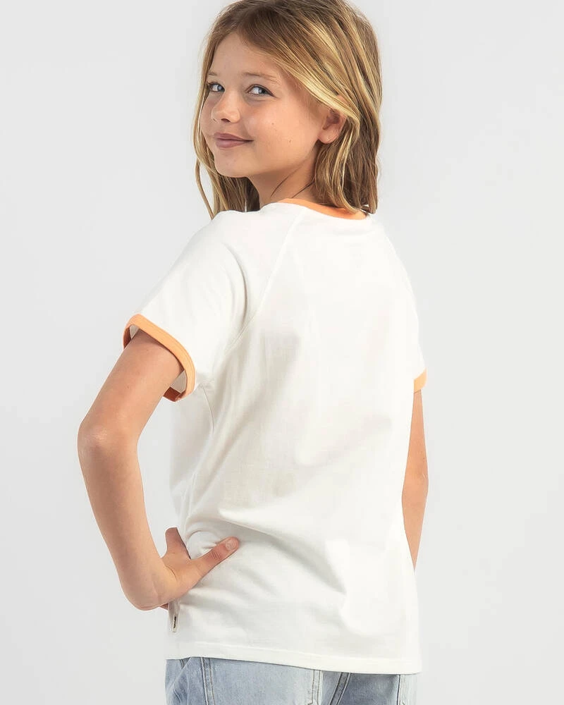 Rip Curl Girls' Sun Catcher Ringer T-Shirt 5 Rip Curl Girls' Sun Catcher Ringer T-Shirt - Image 3