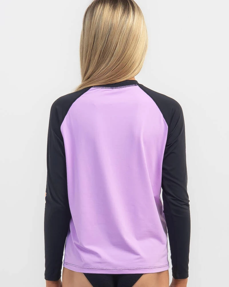 Santa Cruz Girls' Strip Bloom Long Sleeve Rash Vest 5 Santa Cruz Girls' Strip Bloom Long Sleeve Rash Vest - Image 3