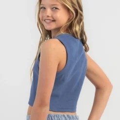 Rusty Girls' Sunrise Racer Tank Top -Cheap Kiddo Cloth Store 20361956 01 LT XL